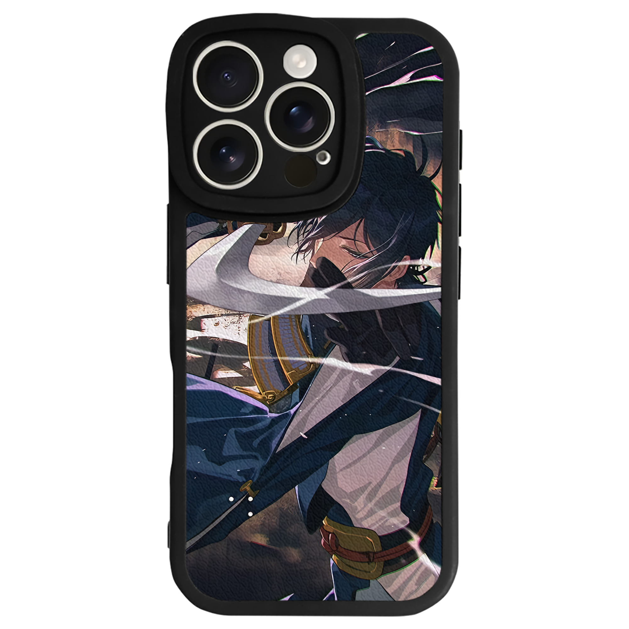 （画像用） 刀剣乱舞 Touken Ranbu 【iPhone 16シリーズ対応】シリコンスマホケース（レザー調） 材質：シリコン